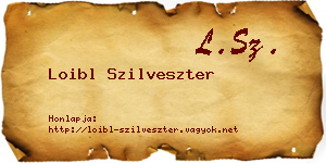 Loibl Szilveszter névjegykártya